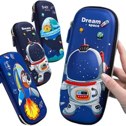 ancientkart Space kids embossed Art EVA Pencil Box image 2