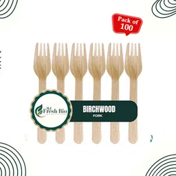 fresh bio Wooden Cutlery Set | Handmade, Non-Toxic & Reusable 140mm Disposable Wooden Cutlery Set-picture-30