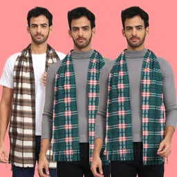 Fit N Fame Checkered Men Muffler-picture-24