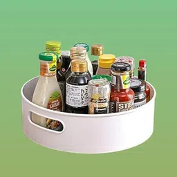 vaanyex Plastic full rotation Revolving Holder Organizer – Residential & Cookhouse Storage Basket-picture-20