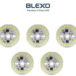 blexo 9W LED DOB PCB | Warm White Light | 220V AC Driverless Board | Pack of 5 | Light Electronic Hobby Kit image 1