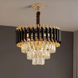 baslash 400 MM Black Mamba Round Chandelier For Living Room Bed Room Chandelier Ceiling Lamp-picture-22