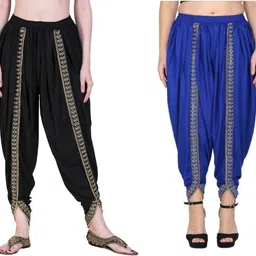 pinovo Solid Rayon Women Harem Pants-picture-13