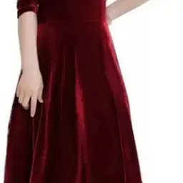 westchic Women Fit and Flare Maroon Maxi/Full Length Dress-picture-39