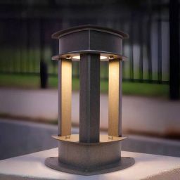 fos lighting Reuleaux Triangle Outdoor Gate Light with Warm White LED | Modern & Contemporary | AM3330-Boat-12W-GL-picture-11
