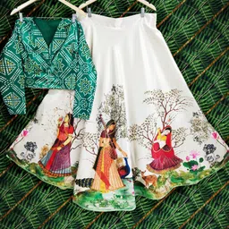 kaizen texo fab Digital Print Semi Stitched Lehenga Choli-picture-14