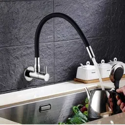 unikitch Sink Cock with Flexible Silicon Black Spout Faucet/Tap (Foam Flow) 360° Rotatable Super-Functional Water Tap for Kitchen Sinks Spout Faucet Taper Cock Faucet-picture-17
