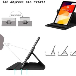 valimai Flip Cover for Redmi Pad SE 11inch Cover, 360 Rotate Flip Cover image 4