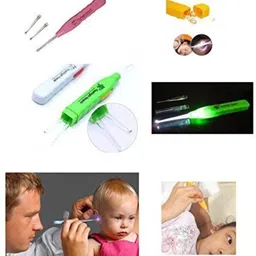 lekh Ear Pick with LED Flashlight Cleaning and Removal Tool/Ear Tweezers/Ear Wax Cleaner (Multicolored) image 2
