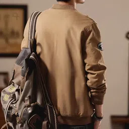 futse peno Men Solid, Printed Biker/Riding Jacket image 3