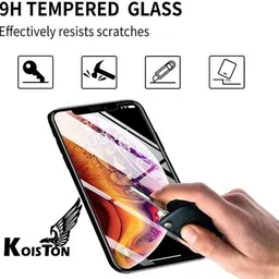 KOISTON Front and Back Tempered Glass for vivo X300 Pro 5G Tempered Glass Screen Protector | Anti-Scratch | Edge to Edge Full Coverage | 9H Hardness ( 1 FRONT SCREEN GUARD + 1 BACK CARBON FIBER SKIN + 1 CAMERA LENS PROTECTOR ) image 3