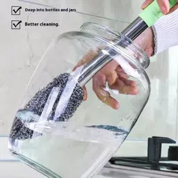 baarita Steel Wire Bottle Cleaning Brush with Long Handle image 4