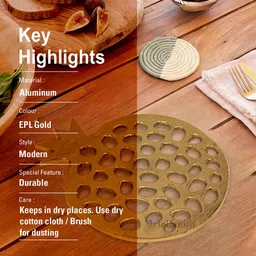 metalsmith VR-24-0333 Gold Trivet image 3