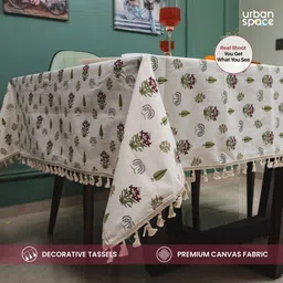 urban space Floral 6 Seater Table Cover image 3