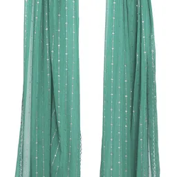 Chiffon Printed Light Green Women Dupatta-image-37