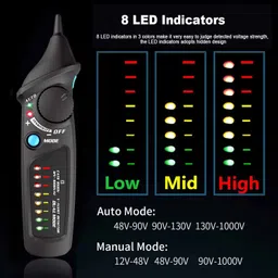 uptodatetools Non-Contact Voltage Detector AC Voltage Tester Pen 12-1000V Digital Voltage Tester image 2