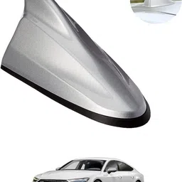ccmm Unique New Design Shark Shape Waterproof Silver Shinny Antenna For Car-224 Universal Silver Waterproof Car Roof Shark Antenna-224 Satellite Vehicle Antenna-picture-23