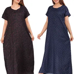 homezilla Pack of 2 Women Nighty-picture-20