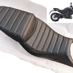 autoleopard DOMINAR 250 SEAT COVER PARALLEL STITICH Split Bike Seat Cover For Bajaj NA image 3