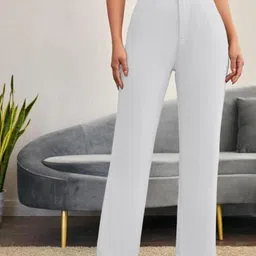 green-shade Women Regular Fit Multicolor Lycra Blend Trousers image 1