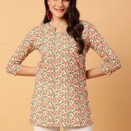 neesh Women Printed Cotton Blend Straight Kurta-picture-12