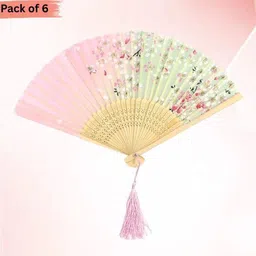 amaco Wooden Hand Chinease/Japanese fan Handmade Bamboo Hand Held Fan AW 346-picture-34