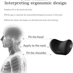 jashki enterprise Multicolor Memory Foam, Cotton Car Pillow Cushion for Audi, Skoda, Tata image 2