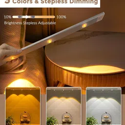 SEVENSPACE LED Closet Light, Motion Sensor Under Cabinet Lights, 3 Colors Ceiling Lamp image 2