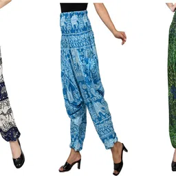 narnari Printed Rayon Women Harem Pants-picture-10