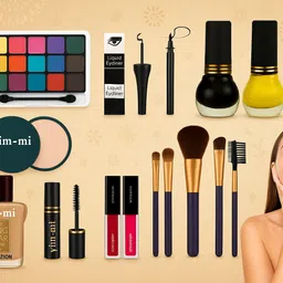 yim~mi All-in-One Eye Shadow, Lip, Kajal & Foundation Combo image 1