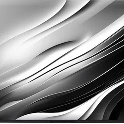 Anweshas Full Body Laptop Skin Sticker - Black and White Background Wavy Pattern Self Adhesive Vinyl Laptop Decal 15.6 image 3