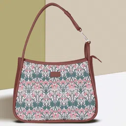 zouk Women Pink, Green Shoulder Bag image 2