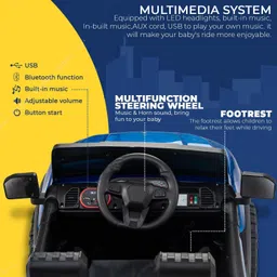 wishmaster 4x4 Kids Driving Electric 888 Car For 1-8 Year Remote + Mobile App Control Jeep Battery Operated Ride On image 2