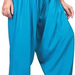 fashion gallery Viscose Rayon Solid Patiala image 2