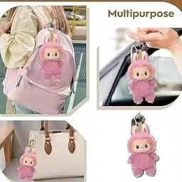 mpr enterprises Labubu Monster Plush trending Action Figure with Big Smile Soft Toy for kids - 18 cm image 4