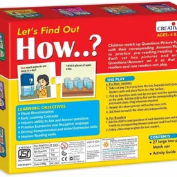 creatives Let's Find Out-How WH Question Series Self-Correcting Match Ups Game Ages 4 & Up image 3