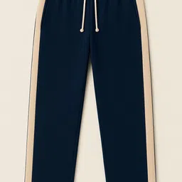 nftrenzify Men Colorblock Blue Track Pants image 5