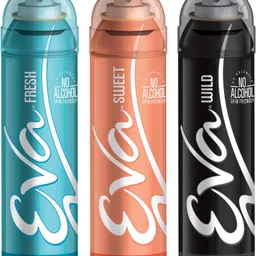 eva Deodorant Spray, Fresh, Wild & Sweet ,125ml - Combo 3 Deodorant Spray - For Women-picture-36