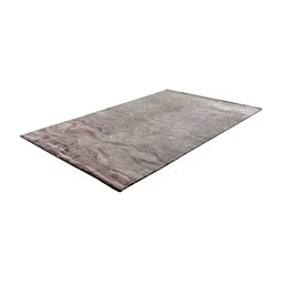 qaaleen Grey Abstract Silk 5 ft x 7 ft Hand Tufted Carpet image 5