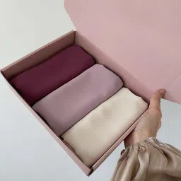 aedo pedo Solid Georgette Women Multicolor Scarf-picture-14