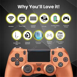 HG WORLD PS4 Controller DualShock 4 Wireless Playstation Controller for PC Bluetooth Gamepad image 4