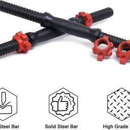 krin Fitness PVC Home Gym Set (2.5Kg*4) 10kg Plate with Dumbbell Rod Kit Adjustable Dumbbell image 3