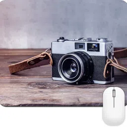 craft maniacs VINTAGE CLICK CAMERA ANTI SLIP MOUSEPAD FOR GAMING ( LAPTOPS & COMPUTERS ) Mousepad-picture-10