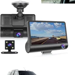 maties 1080P 4 inches LCD car Dash Cam for car security Reverse Assist Camera System Black LCD-picture-35