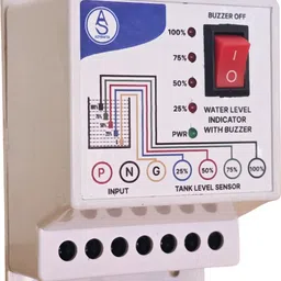 Adyanta Automatic Water Level Indicator with 5 Sensor, Buzzer & LED | Water Level Alarm Wired Sensor Security System-image-38