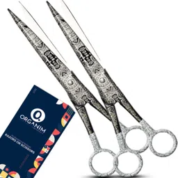organim care products Salon Professional Hair Cutting Scissors(7 Inch) (2 Pcs Combo) For Barber Scissors-picture-15