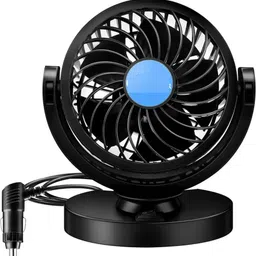 zinzo 100% Copper Winding 12V 360 Head 1 Single Speed Strong Fan Car Interior Fan-picture-22