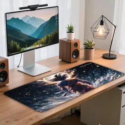 Bestor Goku Mouse pad with Precise Cut Edges 60cmx34cm Non Slip Base Mousepad image 5