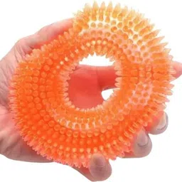 psk pet mart Squeaky Chew Ring Pet Chew Toys for Aggressive Chewers Dental Teething Cleaning Rubber Chew Toy, Squeaky Toy For Dog & Cat-picture-28