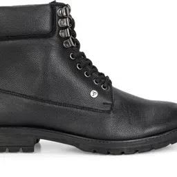 El Paso Men Black Faux Leather Casual Lace Up Boots Boots For Men image 4